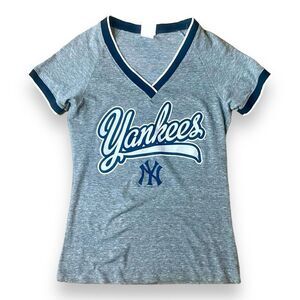 5th & Ocean NY Yankees Ringer Tee Sz L